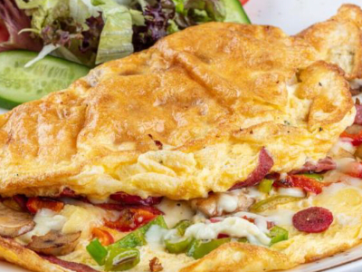 Eggs With Luncheon Sandwich