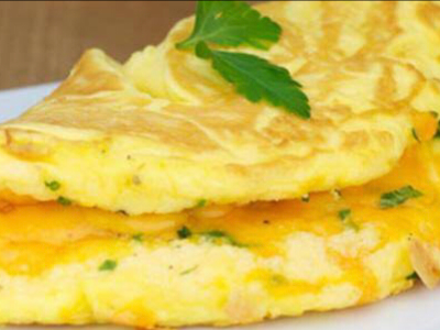 Omelette Eggs With Roumi Cheese Sandwich