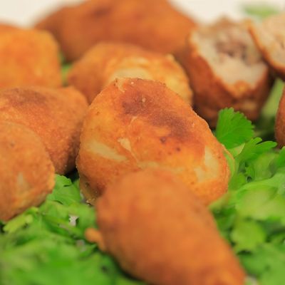 French Fries Fingers On Potato Pane Sandwich