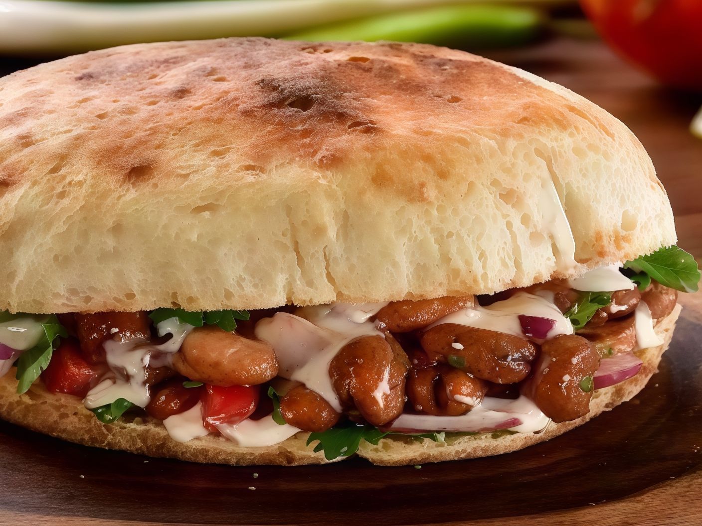 Foul With Olive Oil Sandwich