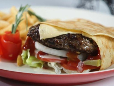 Beef Burger Crepe
