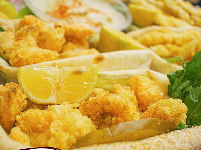 Shrimp Pane Sandwich