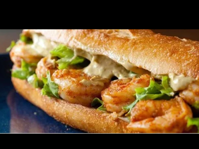 Shrimp Fajita Sandwich