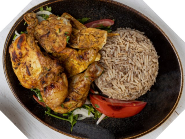 Charcoal Grilled Chicken Shish Meal
