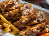 Baladi Meat Hawawshi With Mozzarella Cheese