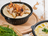 Chickpeas With Chicken Shawerma Salad