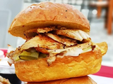 Chicken Shawerma With Potato Bun Sandwich