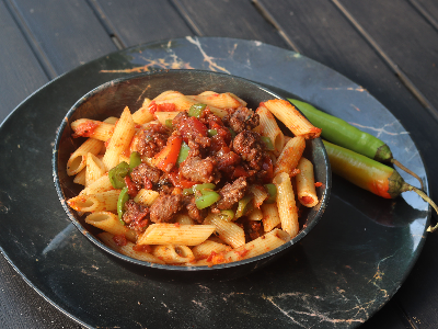 Pasta With Oriental Sausage