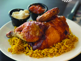 Kabsa Rice With Half Grilled Chicken Platter