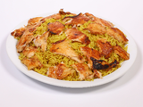 Large Kabsa Rice With Chicken Shawerma Platter