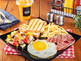 Beef Bacon Breakfast Meal