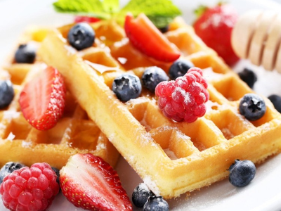 Fruits Waffle