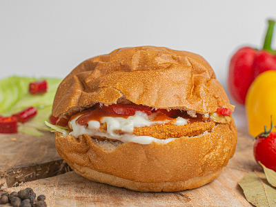 Cheese Chicken Burger Sandwich