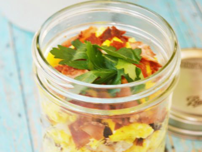 Egg With Pastrami Jar