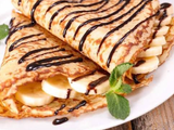 Banana With Nutella Chocolate Crepe