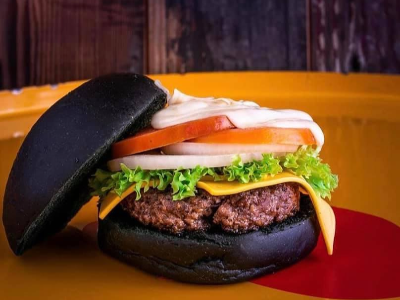 Charcoal Grilled Beef Burger Sandwich