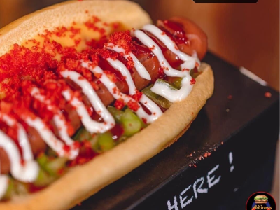 Hot Dog With Cheetos Sandwich