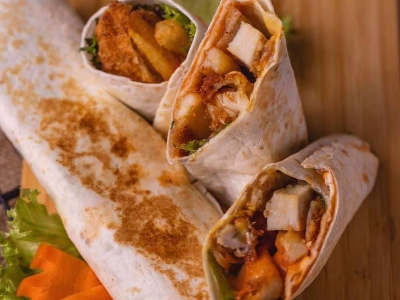 Address French Fries Wrap Sandwich