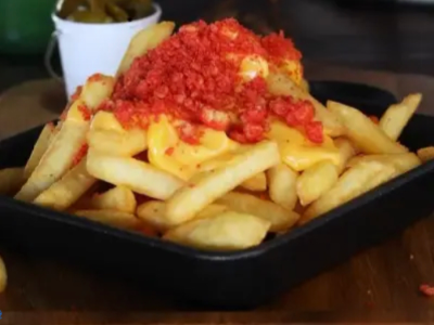 French Fries With Cheese And Cheetos