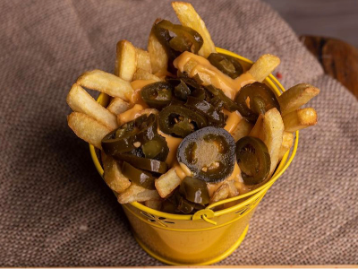 French Fries With Jalapeno And Cheese