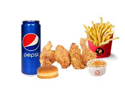 4 Pieces Broasted Chicken Meal