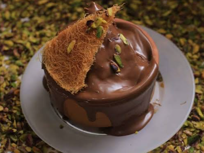 Konafa With Nutella Chocolate Casserole