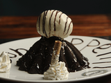Molten Cake With Ice Cream