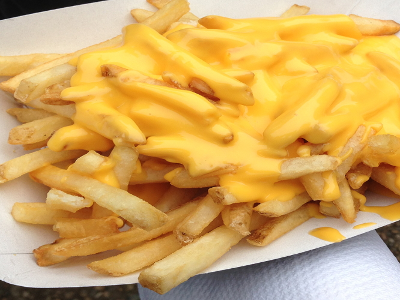 French Fries With Cheddar Cheese Sauce