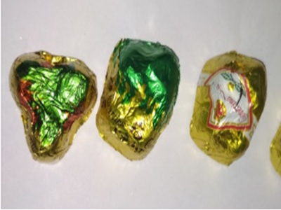 Rocher chocolate with almonds