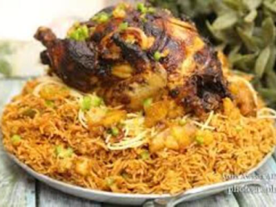 Whole Grilled Chicken With Kabsa Rice