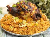 Whole Grilled Chicken With Kabsa Rice