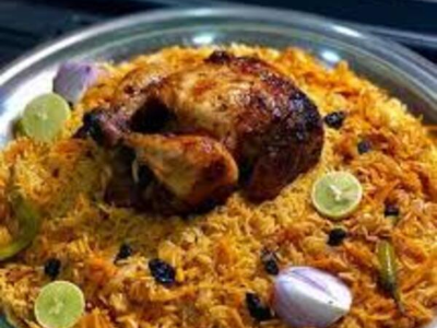 Half Grilled Chicken With Kabsa Rice