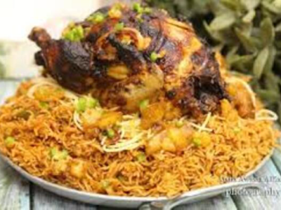 Half Grilled Chicken With Kabsa