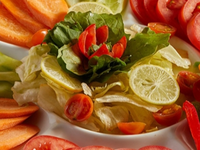 Tomato and cucumber platter