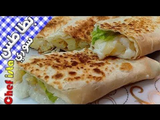 Fries With Eggs Sandwich - Syrian bread