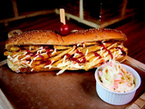 French fries sandwich - french bread