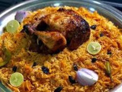 Whole Grilled Chicken With Kabsa