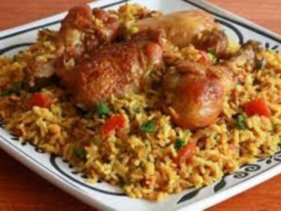 Half Grilled Chicken With Biryani Rice