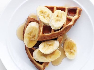Banana With Peanut Butter Waffle