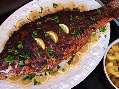 Grilled Grey Mullet Meal
