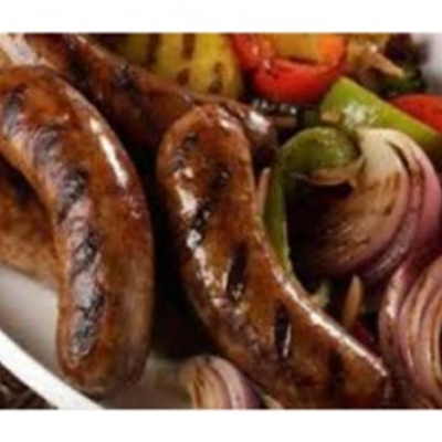 Quarter kilo oriental sausage on charcoal