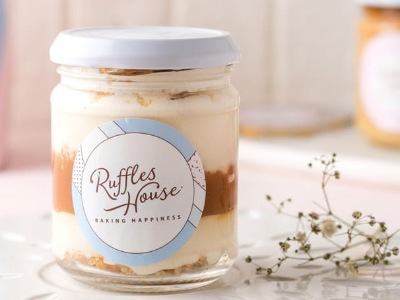 Twix Cheesecake Jar
