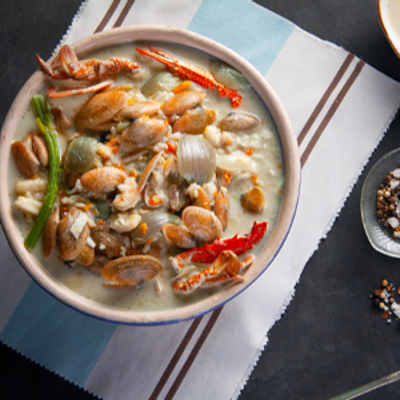 Shrimp soup with shells