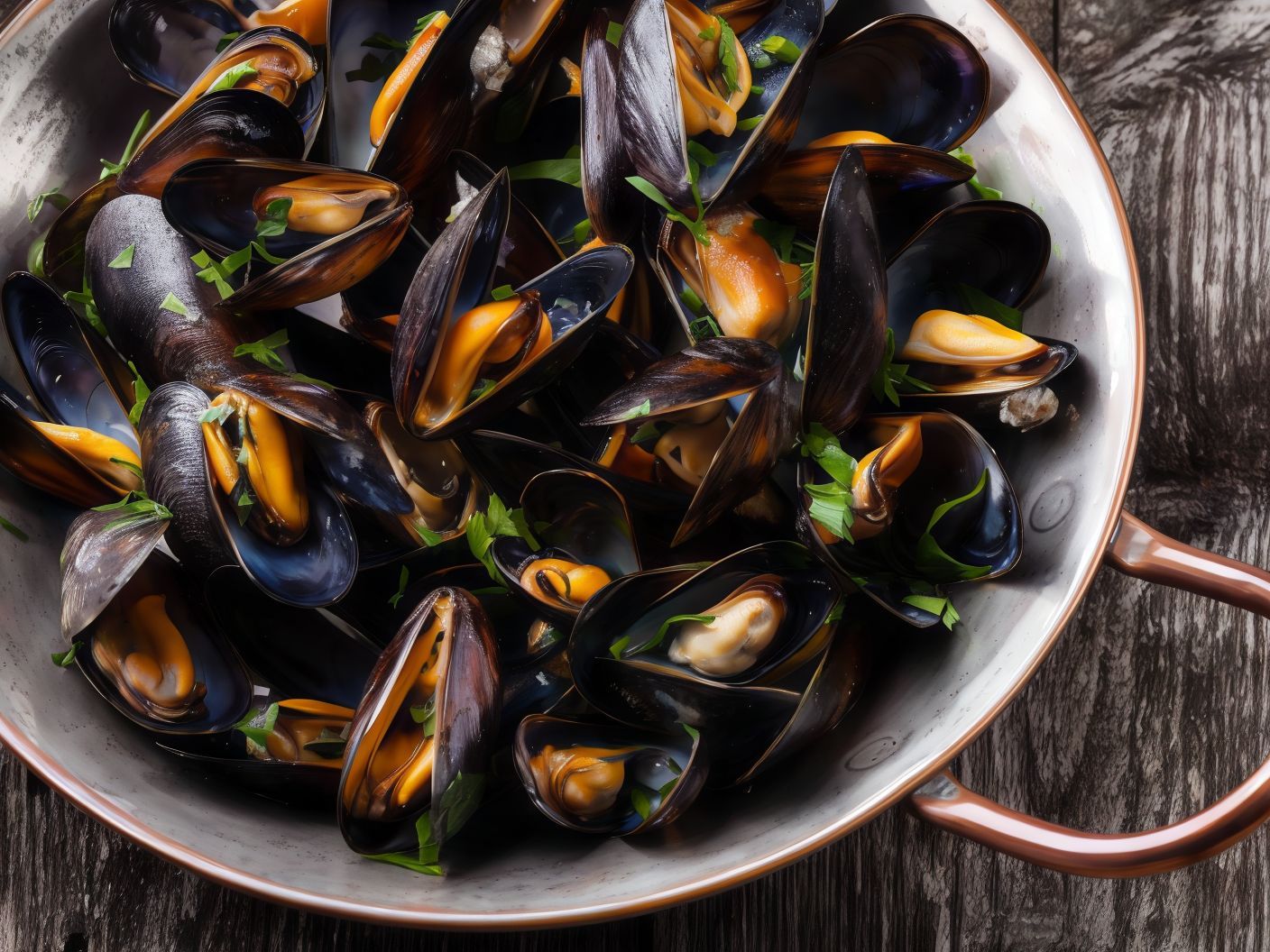 Mussels with Alexandrian mixture