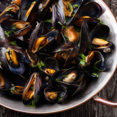 Mussels with Alexandrian mixture