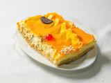 Konafa With Mango Mousse
