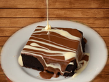 Brownies With White Chocolate With Ice Cream