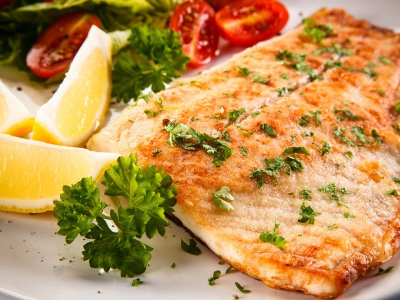Salmon Fish Grilled Oil And Lemon