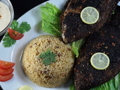 Grilled Tilapia Fish Meal
