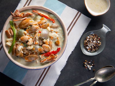 Seafood With Soup Meal